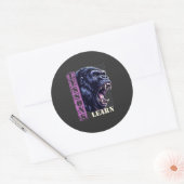 Boze Gorilla Lessen Leren Sticker (Envelop)