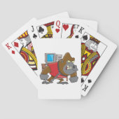 Boze Gorilla Security IT Tech Pokerkaarten (Achterkant)