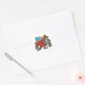 Boze Gorilla Security IT Tech Vierkante Sticker