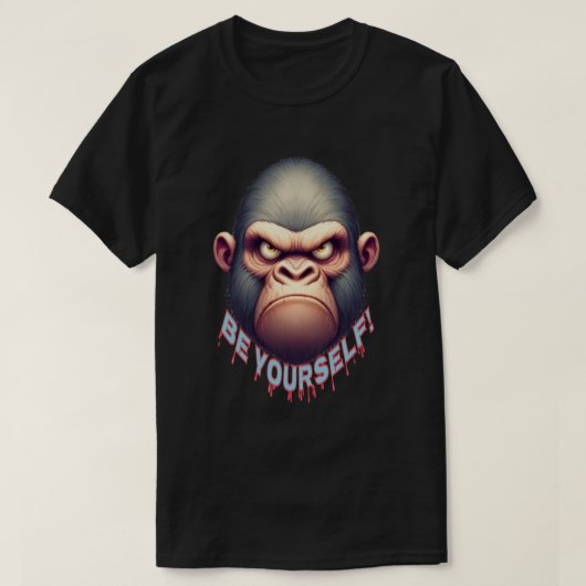 boze gorilla t-shirt (Design voorkant)