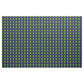 Boze groene octopus op blauw stof (Yard (91,4 cm))