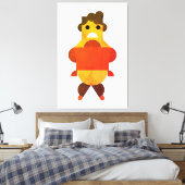 Boze grote vrouwen canvas afdruk (Insitu (Slaapkamer))