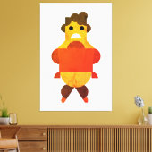 Boze grote vrouwen canvas afdruk (Insitu (Woonkamer))