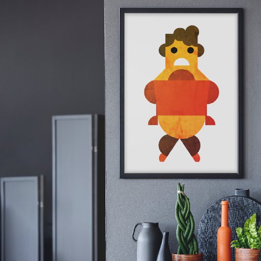 Boze grote vrouwen canvas afdruk