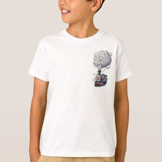 Boze Grumpy Stoomlocomotief Choo Choo Kinderen T-shirt (Voorkant)