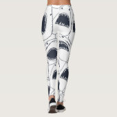 Boze haai,  doedelpatroon. leggings (Achterkant)