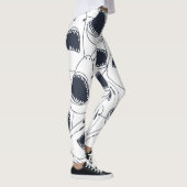 Boze haai,  doedelpatroon. leggings (Rechts)