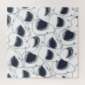 Boze haai,  doedelpatroon. legpuzzel (Horizontaal)