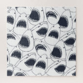 Boze haai,  doedelpatroon. legpuzzel (Verticaal)