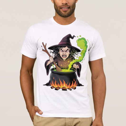 Boze Heks Halloween T-shirt (Voorkant)