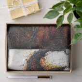 Boze Heks in het Rood met Vleermuizen Decoupage Tissuepapier (Geschenk)