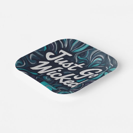 boze heks papieren bordje (Gebogen)