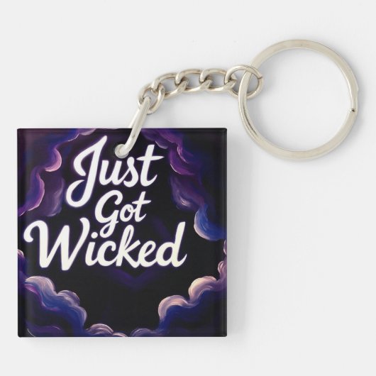 boze heks sleutelhanger (Achterkant)