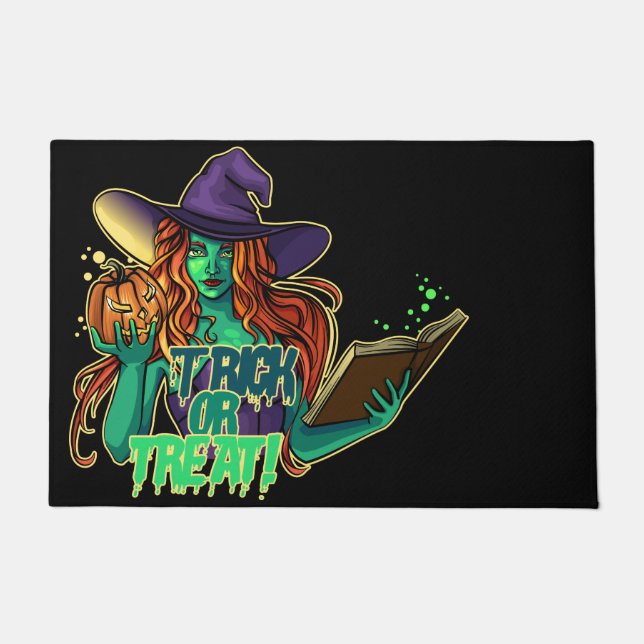 BOZE HEKS TRICK OR TREAT DEURMAT (Voorkant)