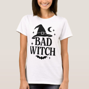 boze heks Zwart-wit minimalistische vrouwen Hall T-shirt