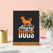Boze Honden Vector Mascotte Acryl Bord (Huwelijk)