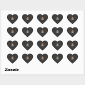 Boze Honden Vector Mascotte Hart Sticker (Vel)