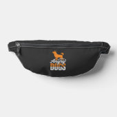 Boze Honden Vector Mascotte Heuptasje (Liggend)