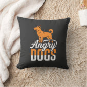 Boze Honden Vector Mascotte Kussen (Deken)