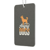 Boze Honden Vector Mascotte Luchtverfrisser (Links)