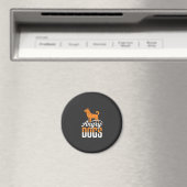 Boze Honden Vector Mascotte Magneet (Insitu (Vaatwasser))