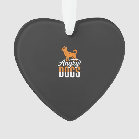 Boze Honden Vector Mascotte Ornament (voorkant)