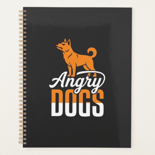Boze Honden Vector Mascotte Planner (Voorkant)