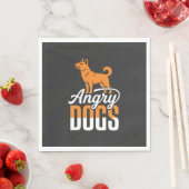 Boze Honden Vector Mascotte Servet (Insitu)