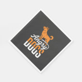 Boze Honden Vector Mascotte Servet (Hoek)