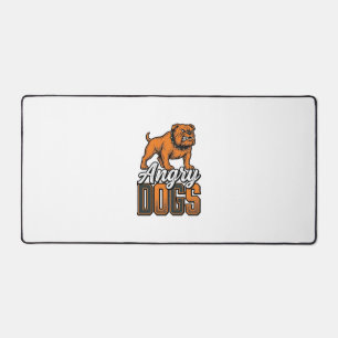 Boze Honden Vintage Bulldog Typografie Design_1 Bureaumat
