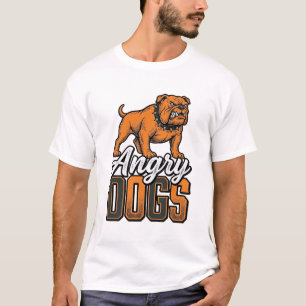 Boze Honden Vintage Bulldog Typografie Ontwerp_1 T-shirt