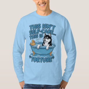 Boze Husky Bad Tijd Protest T-shirt