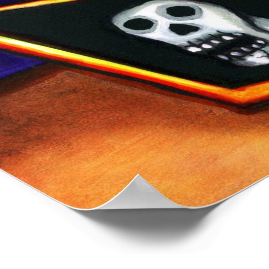 Boze Jack in de doos en fee Gothic Fantasy art Poster (Hoek)