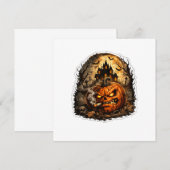 🎃 Boze Jack O' Lantern Halloween Sticker | Spook Kaart (Voorkant / Achterkant)