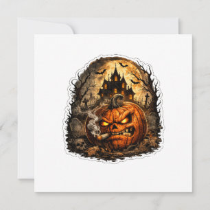 🎃 Boze Jack O' Lantern Halloween Sticker Spook Kaart