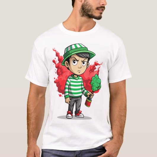boze jongen t-shirt (Voorkant)