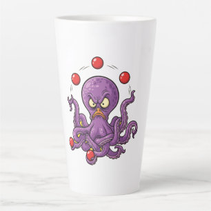 Boze Jonglerende Octopus Latte Mok
