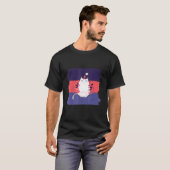 Boze Kat Grappig Huisdier T-shirt (Voorkant volledig)