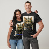 Boze kat in bad t-shirt (Unisex)