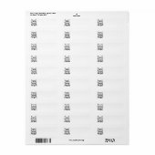 Boze kat in een kersttrui etiket (Full Sheet)