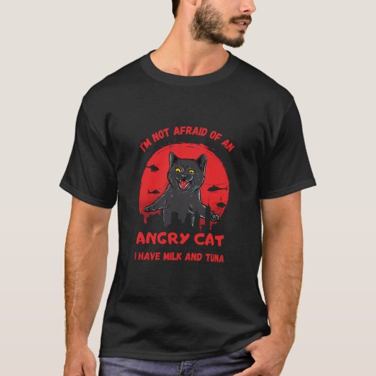 Boze kat. Kattenbeest. Grappige kat T-shirt (Voorkant)