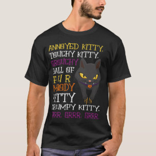 Boze Kat Kleintje Liefhebber Grappige Attitude Fur T-shirt