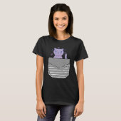 Boze Kat Koffie In Zak T-shirt (Voorkant volledig)
