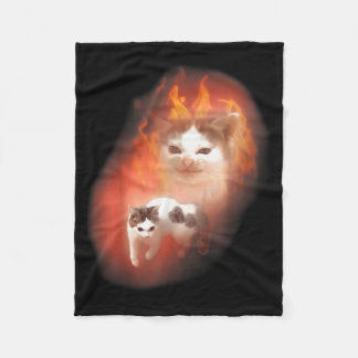 Boze Kat Meme Grappige Domme Kat Kattenliefhebber  Fleece Deken