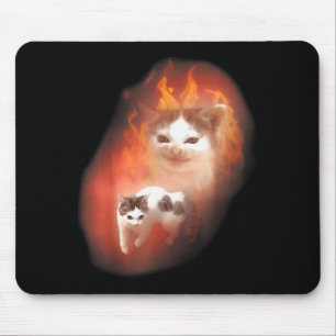 Boze Kat Meme Grappige Domme Kat Kattenliefhebber Muismat