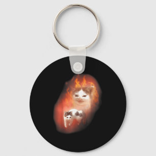 Boze Kat Meme Grappige Domme Kat Kattenliefhebber  Sleutelhanger
