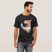 Boze Kat Middelvinger Meme Grappige Catcore T-shir T-shirt (Voorkant volledig)
