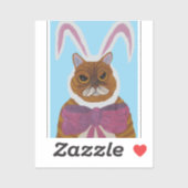 Boze Kat Sticker (Vel)