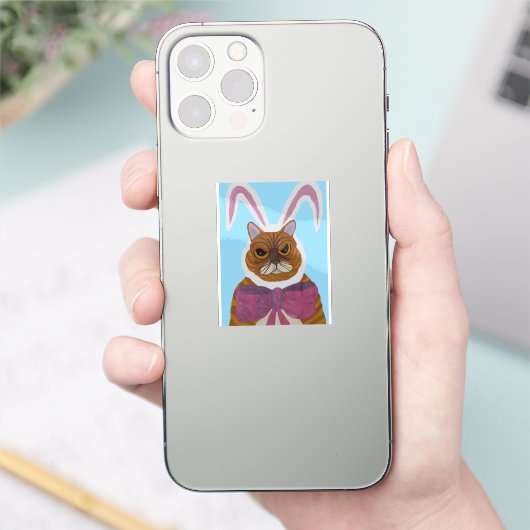 Boze Kat Sticker (Telefoon)