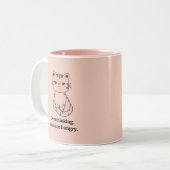 Boze Kat Tweekleurige Koffiemok (Voorkant links)